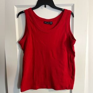 Plus size red tank top